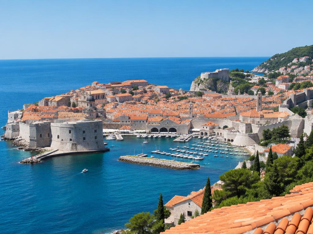 Dubrovnik amurallada sobre el Adriático